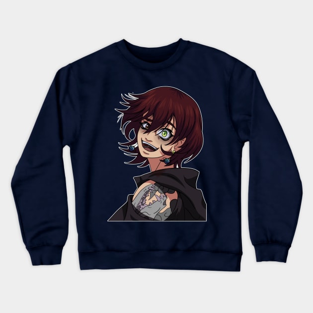 Spooky Eyes Crewneck Sweatshirt by SakuraDragon